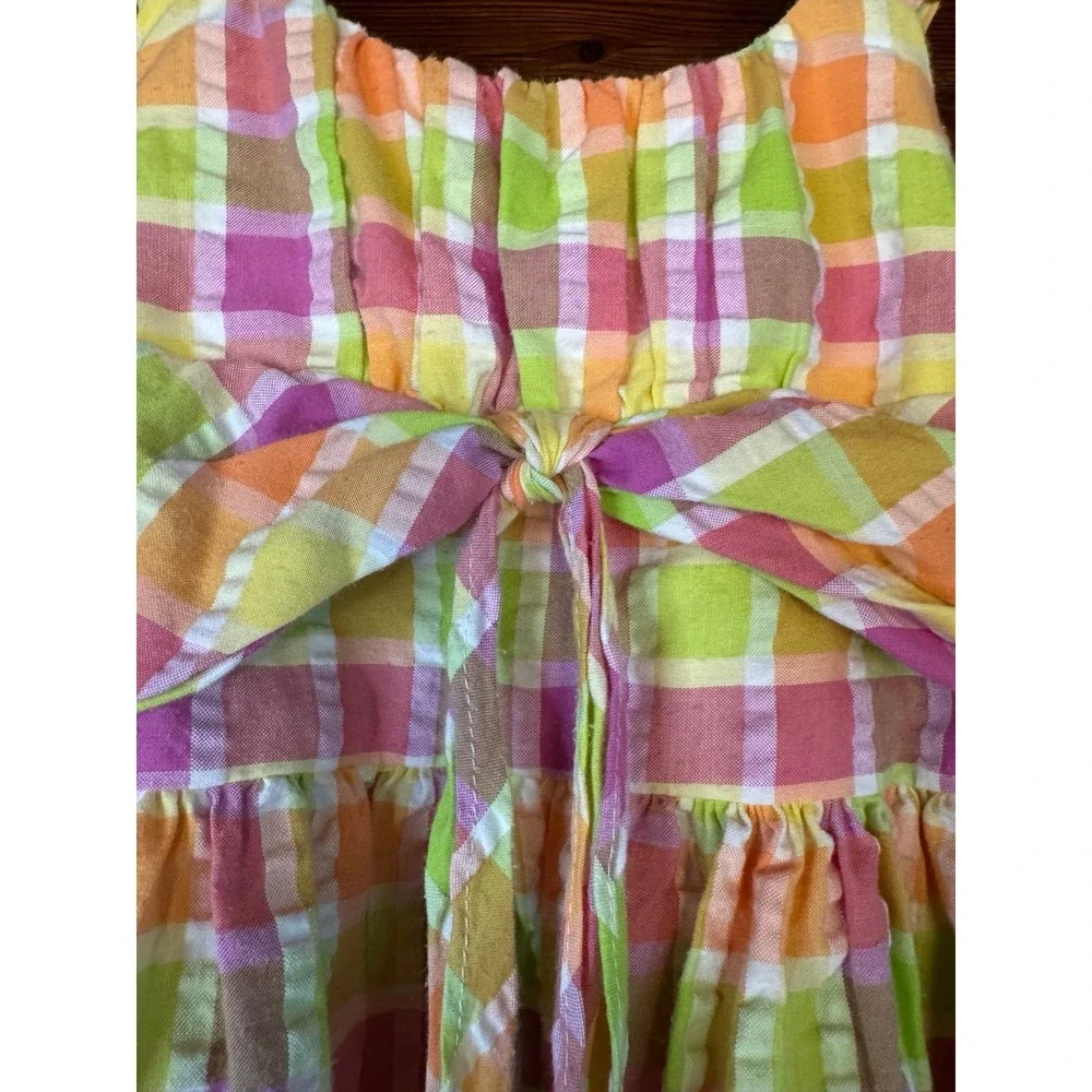 Bonnie Jean‎ Pastel Plaid Sundress Size 5